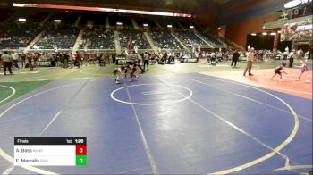 66 lbs Final - Austin Bass, Mandan WC vs Easton Mamalis, Green River Grapplers