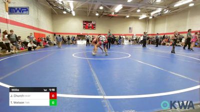 180 lbs Rr Rnd 1 - Jayden Church, Skiatook Youth Wrestling vs Temprence Watson, Terminator Wrestling Academy