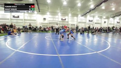 125.6-135.8 lbs Semifinal - Yunuen Ayala, PA vs Hailey Wisler, MI