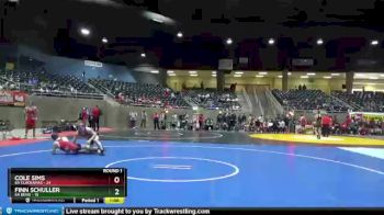 160 lbs Round 1 (4 Team) - Cole Sims, 6A Clackamas vs Finn Schuller, 6A Bend