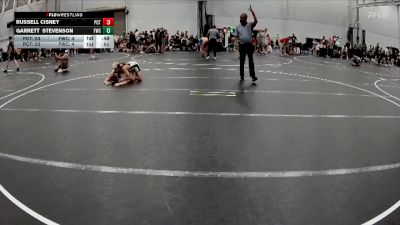 106 lbs Round 2 (4 Team) - Russell Cisney, Palm City Thundercats vs Garrett Stevenson, Freakztyle Wrecking Crew