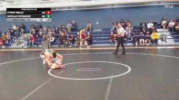 141 lbs Champ. Round 2 - Nikolas Petsinger, Northern State vs Cyrus Wells, Chadron State