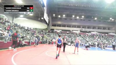 85 lbs Quarterfinal - Jaxon Churchman, Paris Wrestling Club vs Caden Dinubilo, Mighty Bluebirds Wrestling