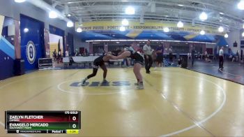 175 Gold Semifinal - Evangelo Mercado, Southwest Miami vs Zaelyn Fletcher, Camden