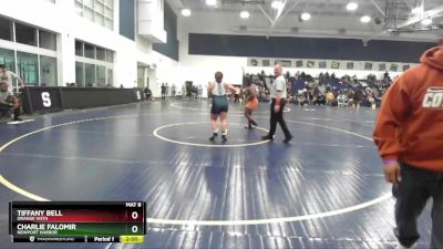 190 lbs Semifinal - Tiffany Bell, Orange Vista vs Charlie Falomir, Newport Harbor