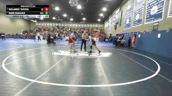 120 lbs Cons. Round 4 - Emir Barajas, Woodlake vs Rolando Tafoya, Cesar Chavez