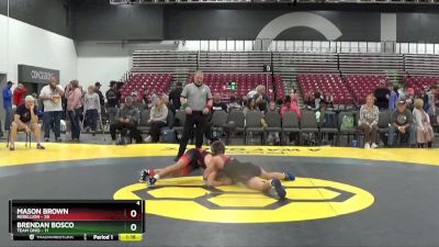 105 lbs Semis & 1st Wrestleback (8 Team) - Mason Brown, Rebellion vs Brendan Bosco, Team Ohio