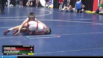 85 lbs Cons. Round 5 - Zander Manz, The Wrestling Factory vs Dylan Williamson, Sebolt Wrestling Academy