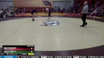 197 lbs Cons. Round 3 - Frank Milella, Cornell College vs Nick Demunno, Cornell College