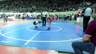 87 lbs Round Of 32 - Elliott Carter, Mustang Middle School vs Trent Kinslow, Cashion Wrestling