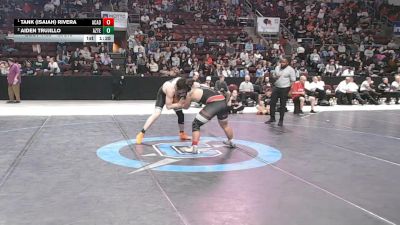 4A 215 lbs 1st Place Match - Tank (Isaiah) Rivera, Academy vs Aiden Trujillo, Aztec