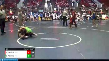 82 lbs Round 3 (6 Team) - Oliver Lamiman, MI Pitbulls vs Brady Kolenda, ARES Red