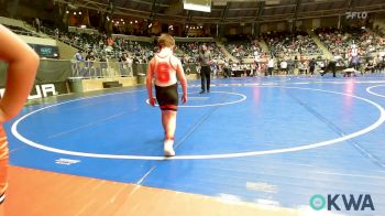 70 lbs Round Of 16 - Kade Church, Skiatook Youth Wrestling vs Zy`Ion Carthen, Cowboy Wrestling Club