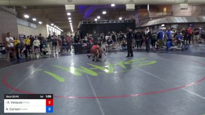 41 kg Quarters - Abel Vasquez, Poway Wrestling vs Nolan Carlson ...