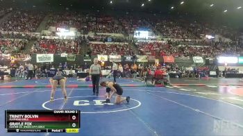 G - 120 lbs Champ. Round 2 - Grayle Fox, Custer Co. (Miles City) Girls vs Trinity Bolvin, Flathead Girls