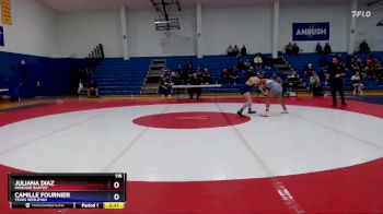 116 lbs Semifinal - Camille Fournier, Texas Wesleyan vs Juliana Diaz, Missouri Baptist