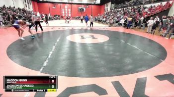 106 lbs Cons. Round 1 - Maddon Gunn, WAUCONDA vs Jackson Schadegg, Belleville (EAST)