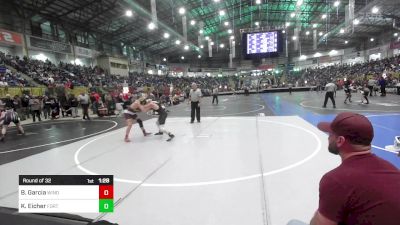 135 lbs Round Of 32 - Brayden Garcia, Windsor Middle School vs Kaine Eicher, Fort Morgan Wrestling Club