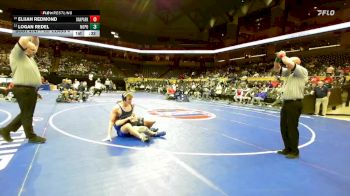 157 Class 4 lbs Cons. Round 1 - Elijah Redmond, Oak Park vs Logan Redel, North Point