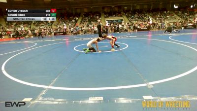 67 lbs Quarterfinal - Cohen Utesch, Siouxland Wrestling Academy vs Kyson Sides, WTC
