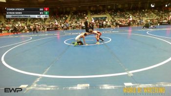 67 lbs Quarterfinal - Cohen Utesch, Siouxland Wrestling Academy vs Kyson Sides, WTC
