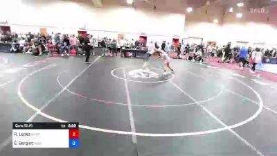 61 kg Cons 16 #1 - Raymond Lopez, American University vs Ethan Berginc, West Point Wrestling Club