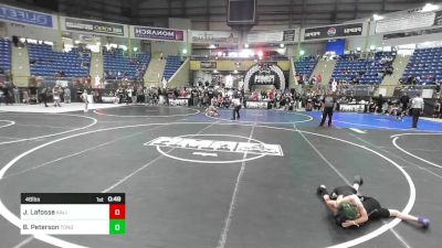 46 lbs Rr Rnd 1 - Jayce Lafosse, Kalispell WC vs Bryant Peterson, Tongue River Wrestling Clu