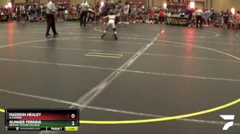 85 lbs 3rd Place Match - Gunner Perkins, Graham Future Falcons vs Madison Healey, X-Calibur