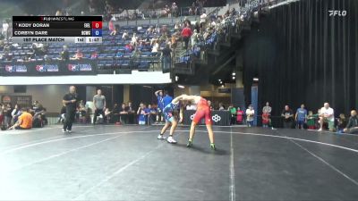 175 lbs 1st Place Match - Kody Doran, Eireman Elite vs Corbyn Dare, Bear Cave Wrestling Club