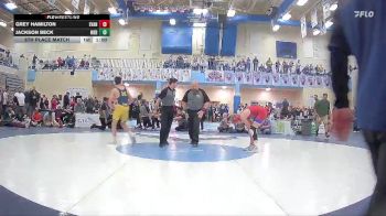 150 lbs 5th Place Match - Grey Hamilton, Evanston High School vs Jackson Beck, Meridian