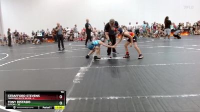 70 lbs Round 7 (8 Team) - Strafford Stevens, Takedown Elite Silver vs Tony Distasio, Gotcha