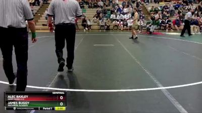 144 lbs Semifinal - James Buggy, Archmere Academy vs Alec Baxley, Saint Marks H S