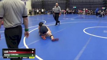 132 lbs Cons. Semi - Romeo Cordoba, NAPOLEON vs Lane Thacker, LAKOTA