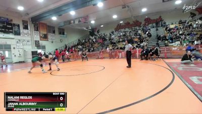 110 lbs Cons. Round 4 - Nalani Reglos, Camarillo vs Janan Albouriny, Irvine