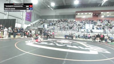 72 kg Cons. Quarters - Elizabeth Rosenstiel, Cardinal WC vs Berlyn Davis, Granite Wrestling Club