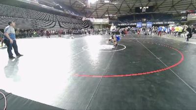 59 lbs 1st Place Match - Jordan Larsen, White River Hornets Wrestling Club vs Rezmen Daley, NWWC