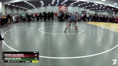 150 lbs Cons. Round 3 - Nathan Villasenor, Poquoson Athletic Association vs Gideon Kolarcik, Mat Sharks Wrestling Club