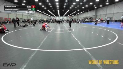 160 lbs Rr Rnd 5 - Corbin Davis, OK Elite 12U Black vs Graham Padgett, Powerhouse Elite 12U