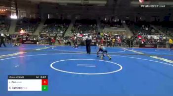 55 lbs Consolation - Lennox Pao, Miami WC vs Riley Ramirez, Pounders Wc