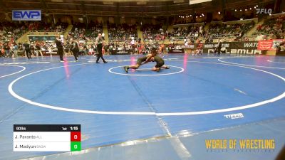 90 lbs Quarterfinal - Jax Paranto, All I See Is Gold Academy vs Jaguar Madyun, Bay Area Dragons