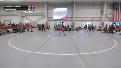 138 lbs Drayger Cloward, Utah Gold vs Gavin Mason, Indiana Gold