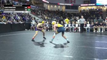 165 lbs Quarterfinal - Lane Sprecher, Lake Mills vs Jaxon Gordon, Riverside, Oakland