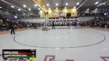 114 lbs 1st Place Match - Hannah Naccarati-Cholo, Basha vs Rebecca Ponce, Desert Ridge High School