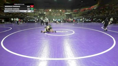 115 lbs Consi Of 16 #1 - Jeremiah Freeman, Hoover vs Brandon Corona, Highland HS