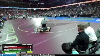 D3-120 lbs Champ. Round 1 - Trenton Cournoyer, Stratford vs Lakota Brewer, Riverdale