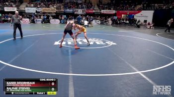 125 lbs Cons. Round 2 - Kaiser DesOrmeaux, Kenai Central High School vs Ralphie Steeves, Mt. Edgecumbe High School