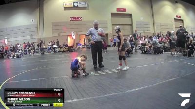 58 lbs Semifinal - Kinley Pederson, Summit Wrestling Academy vs Ember Wilson, Warrior Ridge