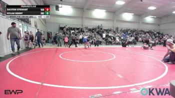 92-96 lbs Rr Rnd 2 - Daxton Stewart, Vian Wrestling Club vs Rylan Henry, Brushy Wrestling Club