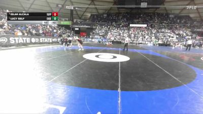 Girls 2A 140 lbs 3rd Place Match - Islah Alcala, Toppenish (Girls) vs Lucy Self, Chief Sealth (Girls)