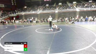 46 lbs Semifinal - Korban Grant, Athlos Wrestling vs Lincoln Idso, Dickinson WC